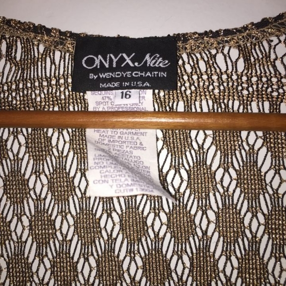 Shimmering Mother of the bride Gown with jacket Onyx Nite by Wendye Chaitin 16 - Picture 4 of 16